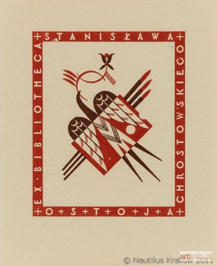 OSTOJA-CHROSTOWSKI Stanisław | Exlibris własny I, 1929