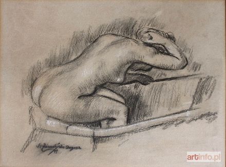 ŻURAWSKI Stanisław | Kąpiąca się wg Edgara Degas