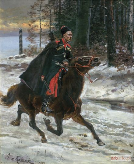 KOSSAK Wojciech | Z ROZKAZEM NA GRANICY, 1890