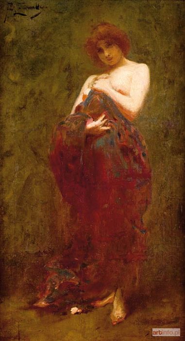 ŻMURKO Franciszek | AKT Z ZIELONĄ DRAPERIĄ