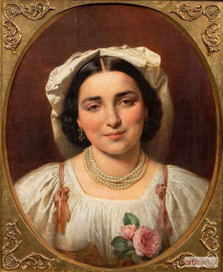 STRASZYŃSKI Leonard | Portret młodej rzymianki, 1864