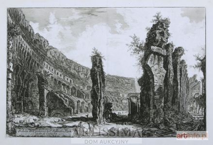 PIRANESI Giovanni Battista (Giambattista) | Veduta dell’interno dell’Anfiteatro Flavio detto il Colosseo, 1766