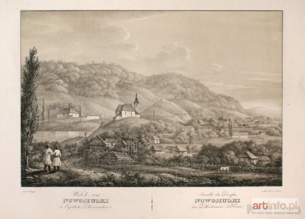 LANGE Antoni | Widok wsi Nowosiułki [!] w cyrkule złoczowskim, 1823