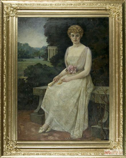 ŻELECHOWSKI Kasper | Portret kobiety na tle pejzażu