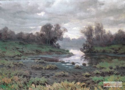 GRUBIŃSKI Jan | Pejzaż nadwodny, ok. 1910