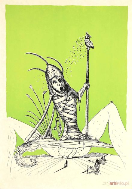 DALI Salvador | Z barwnego cyklu: Zabawne sny Pantagruela, 1973