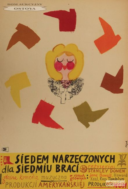 FLISAK Jerzy | Plakat do filmu SIEDEM NARZECZONYCH DLA SIEDMIU BRACI, 1964