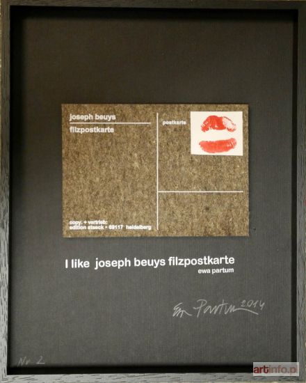 PARTUM Ewa | I like joseph beuys filzpostkarte, nr 2