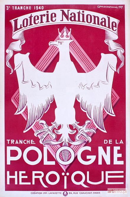 MARCOUSIS Louis | Plakat: Loterie Nationale Tranche De La Pologne Heroique. 3 Tranche 1940, [1940]