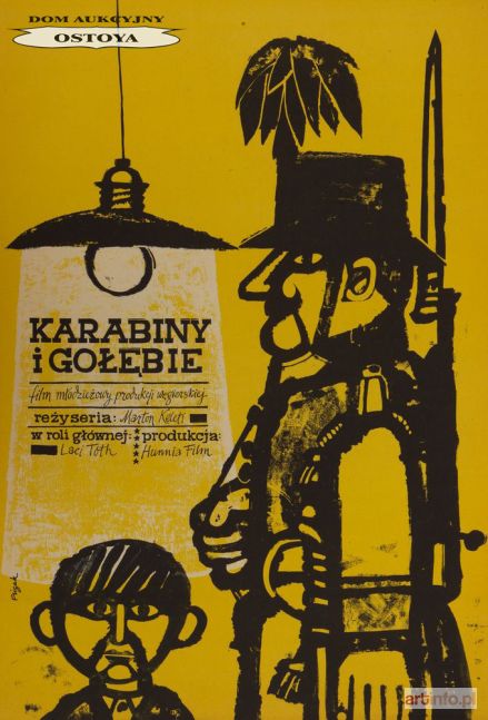 FLISAK Jerzy | Plakat do filmu KARABINY I GOŁĘBIE, 1961