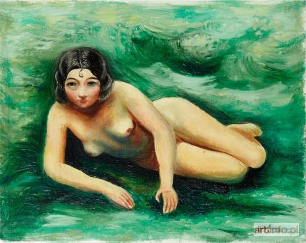 KISLING Mojżesz | Nu allongé dans l`herbe