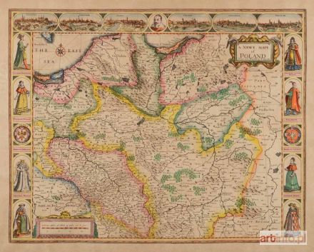 SPEED John | MAPA POLSKI (A Newe Mape of Poland Done into English by I. Speede), 1626