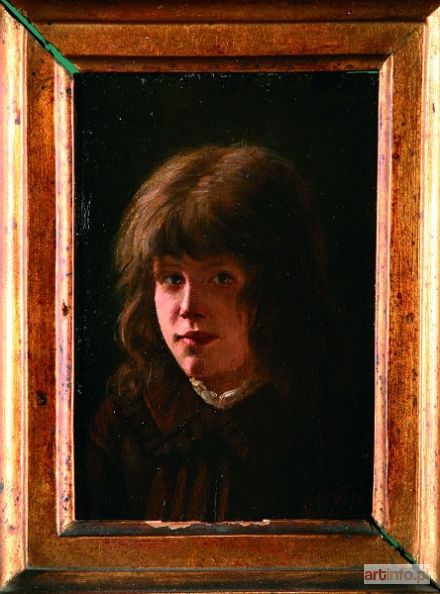 CICHOCKI Feliks | Portret dziecka, 1886