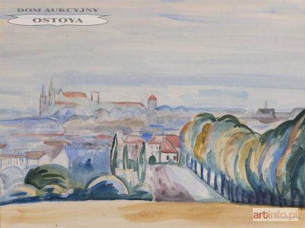 HRYNKOWSKI Jan Piotr (Hryńkowski) | PANORAMA KRAKOWA Z WIDOKIEM NA WAWEL, 1922