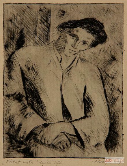 KRAUPE-ŚWIDERSKA Janina | Portret męża, 1947