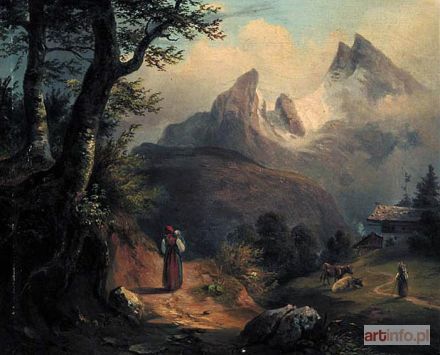 PASSY Andreas | WIDOK NA WATZMANN W TYROLU, 1858