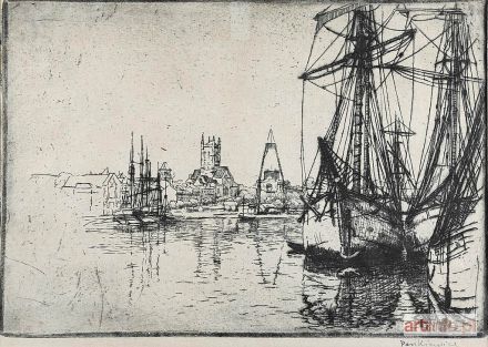 PANKIEWICZ Józef | Port w Fécamp, 1907