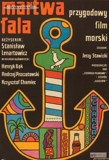 MŁODOŻENIEC Jan | Plakat do filmu MARTWA FALA, 1970