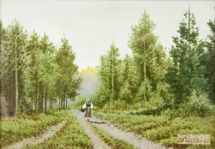 MALARZ nierozpoznany | Na drodze leśnej