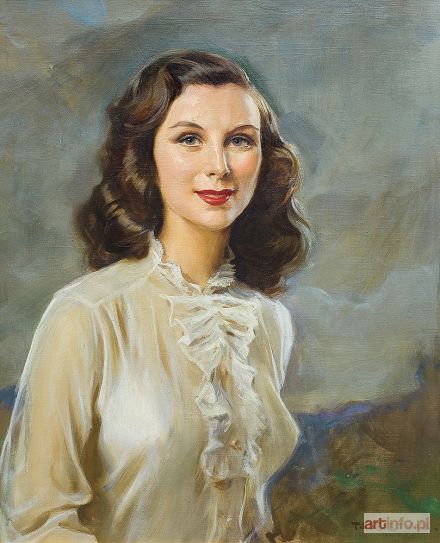 STYKA Tadeusz | PORTRET DZIEWCZYNY W BIAŁEJ BLUZCE, ok. 1940