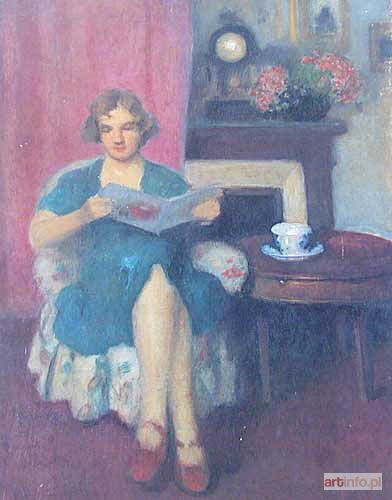 KARPIŃSKI Alfons | Czytająca, 1930