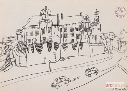 DWURNIK Edward | Wawel, z cyklu Kraków, 1967