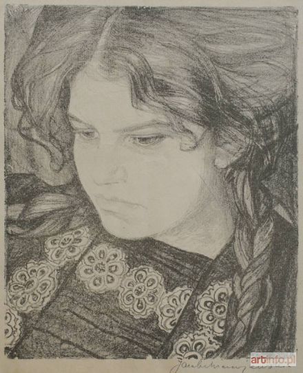 MIERZEJEWSKI Jacek | Studium. Portret dziewczyny, 1909