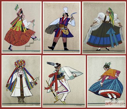 STRYJEŃSKA Zofia | Stroje polskie - Polish Paesants` Costumes - 20 kart, 1939