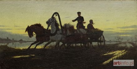 ŁOŚ Włodzimierz | Zaprzęg na drodze, 1882 r.