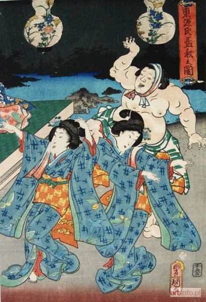 KUNISADA Utagawa | Taniec Bon-odori