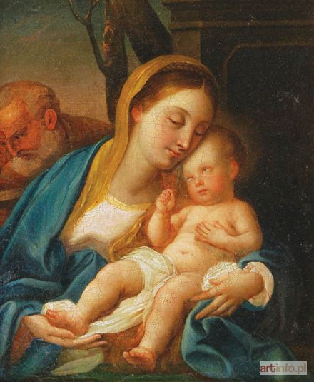 Malarz nieokreślony, XVIII / XIX w. | Madonna z Dzieciątkiem i św. Józefem