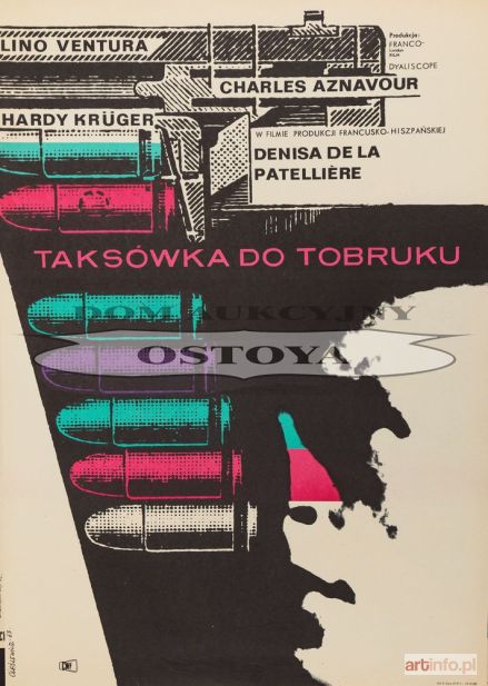 CIEŚLEWICZ Roman | Plakat do filmu TAKSÓWKA DO TOBRUKU, 1963