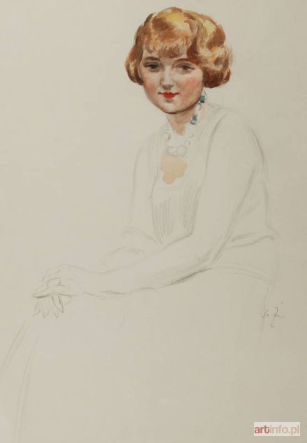 ŻURAWSKI Stanisław | Portret kobiety w koralach