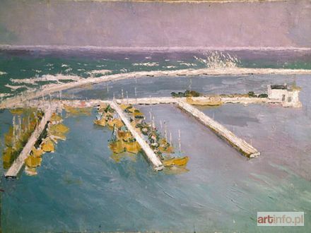 KOŹNIEWSKA-WRÓBLEWSKA Janina | Port we Władysławowie, 1968