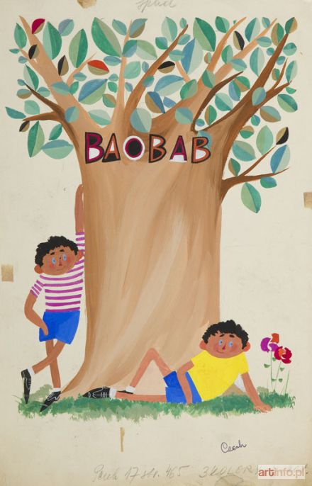 POKORA Mirosław | Baobab, ilustracja do czasopisma Płomyczek, lata 60./70. XX w.