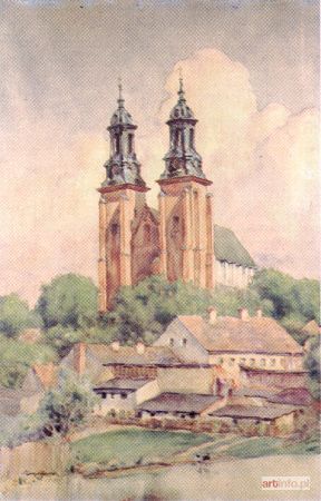 AUGUSTYNOWICZ Aleksander | Widok z kościołem, 1919