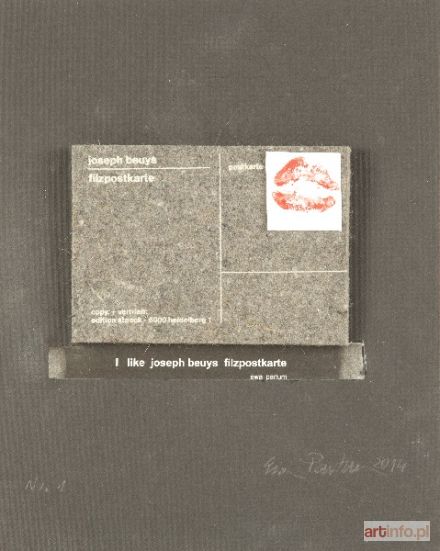 PARTUM Ewa | I like Joseph Beuys Filzpostkarte, 2014