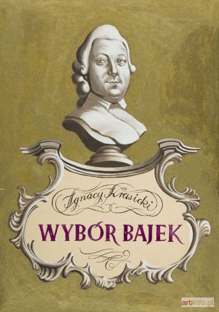 SKARŻYŃSKI Jerzy | Ignacy Krasicki. Wybór bajek, projekt okładki do książki, 1950 r.