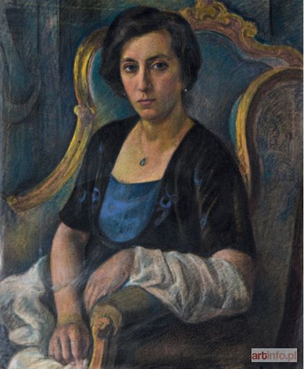 MĘDRZYCKI Maurycy (MENDJIZKI Maurice) | Portrait de femme au fauteuil, 1940