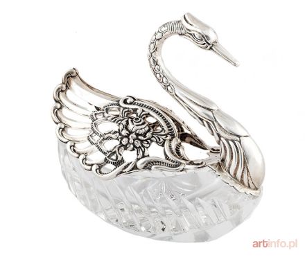 Bombonierka w formie łabędzia, Niemcy, XX w.