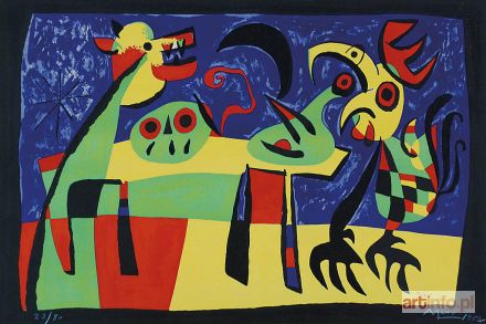 MIRÓ Joan | Chien aboyant a la lune (Pies szczekając)