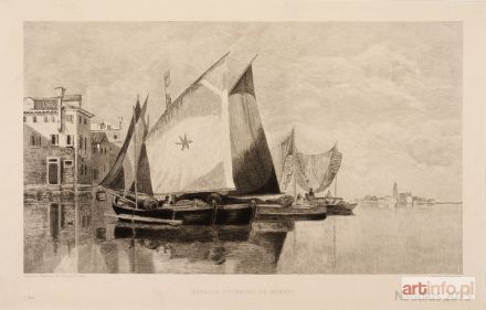 VALMON Leonie | Bateaux pecheurs de Burano [Łodzie rybacki z Burano], ok. 1892