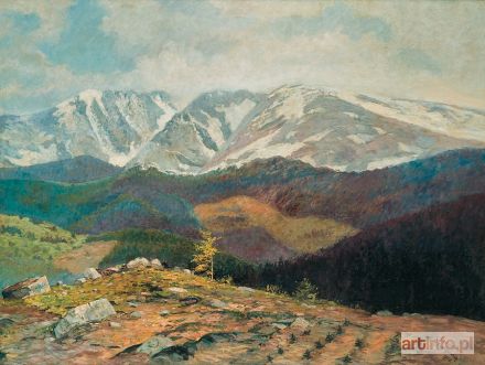 MORGERNSTERN Carl Ernst | WIDOK NA ŚNIEŻNE KOTŁY I ŁABSKI SZCZYT, 1910