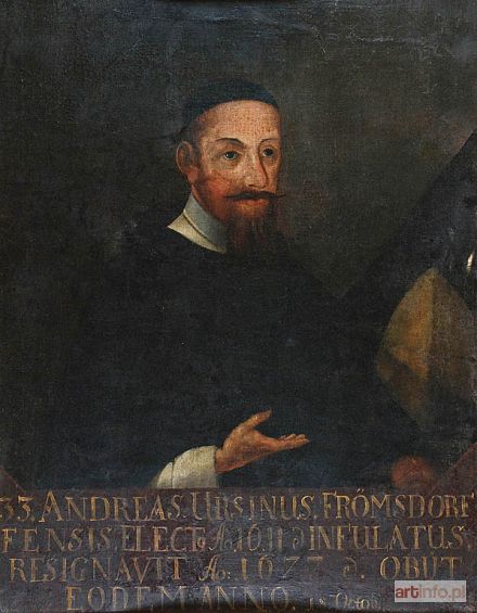 MALARZ nieokreślony, śląski, 4 ćw. XVII w. | Portret infułata Andreasa Ursinusa z Froemsdorfu (Czerńczyc)