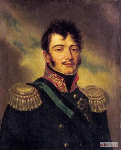 KOSIŃSKI Józef ? | Portret księcia Józefa Poniatowskiego*), w mundurze, ze wstęgą i gwiazdą Krzyża Wielkiego Virtuti Militari, około 1815-1820