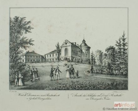 AUER Karol | Widok domu we wsi Rudnikach w cyrkule przemyskim, 1837