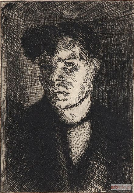 MAKOWSKI Zbigniew | Portret mężczyzny, 1954 r.