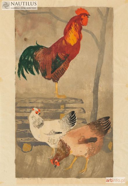 BUNSCH Adam | Kogut i kury, 1932