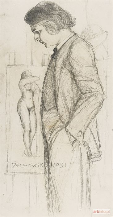 ŻECHOWSKI Stefan | Autoportret w pracowni, 1931