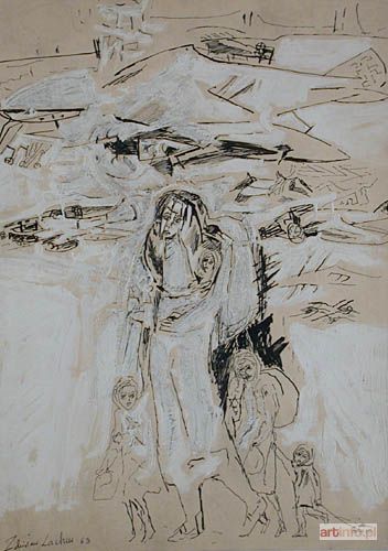 LACHUR Zdzisław | Kobieta z dziećmi, 1963